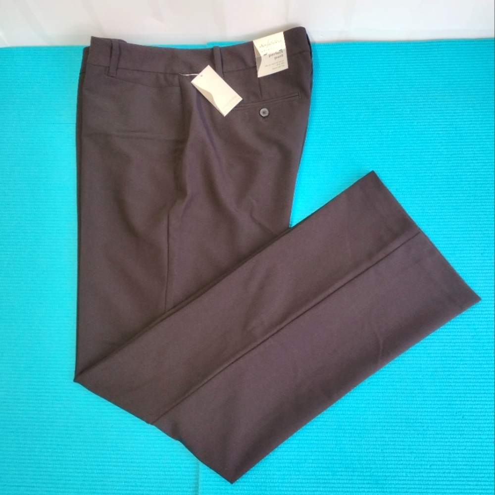 SLIM FABULOUS by ATTENTION Womens Boot Cut High Rise Pants 14